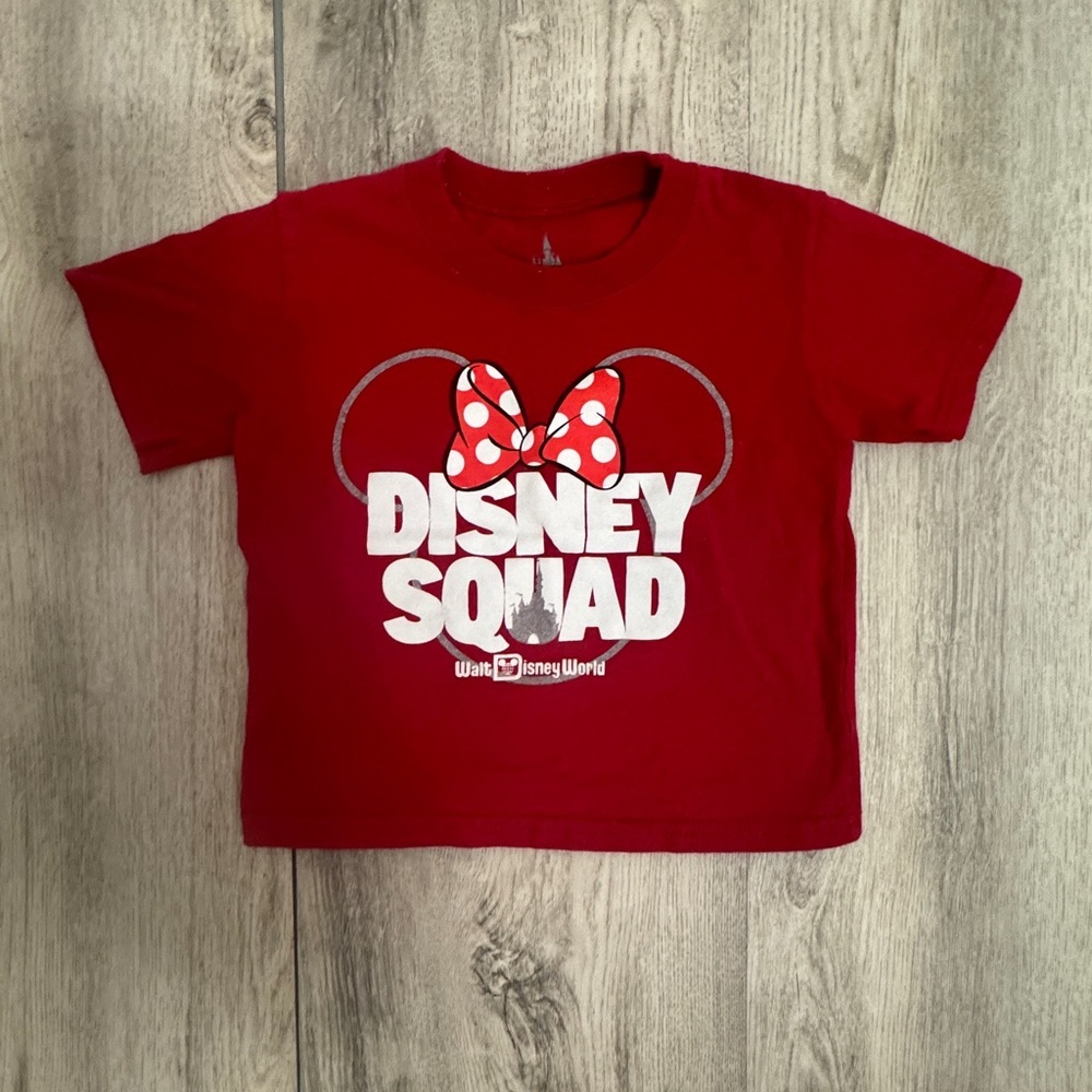 Disney Parks Red Minnie Disney squad 2t short sleeve shirt - Picture 1 of 4